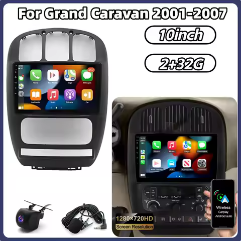 Android 13 Car Stereo GPS Navigation 2+32G For Grand Caravan 2001-2007 For Carplay Android Auto 10in Car Radio Bluetooth WiFi