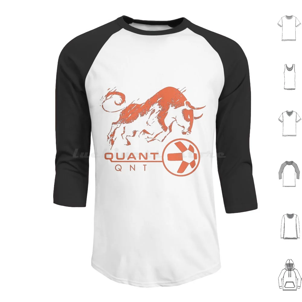 Quant Sticker And Cap Hoodies Long Sleeve Quant Blockchain Quant Crypto Quant Bitcoin Quant Ethereum Quant Qnt Quant