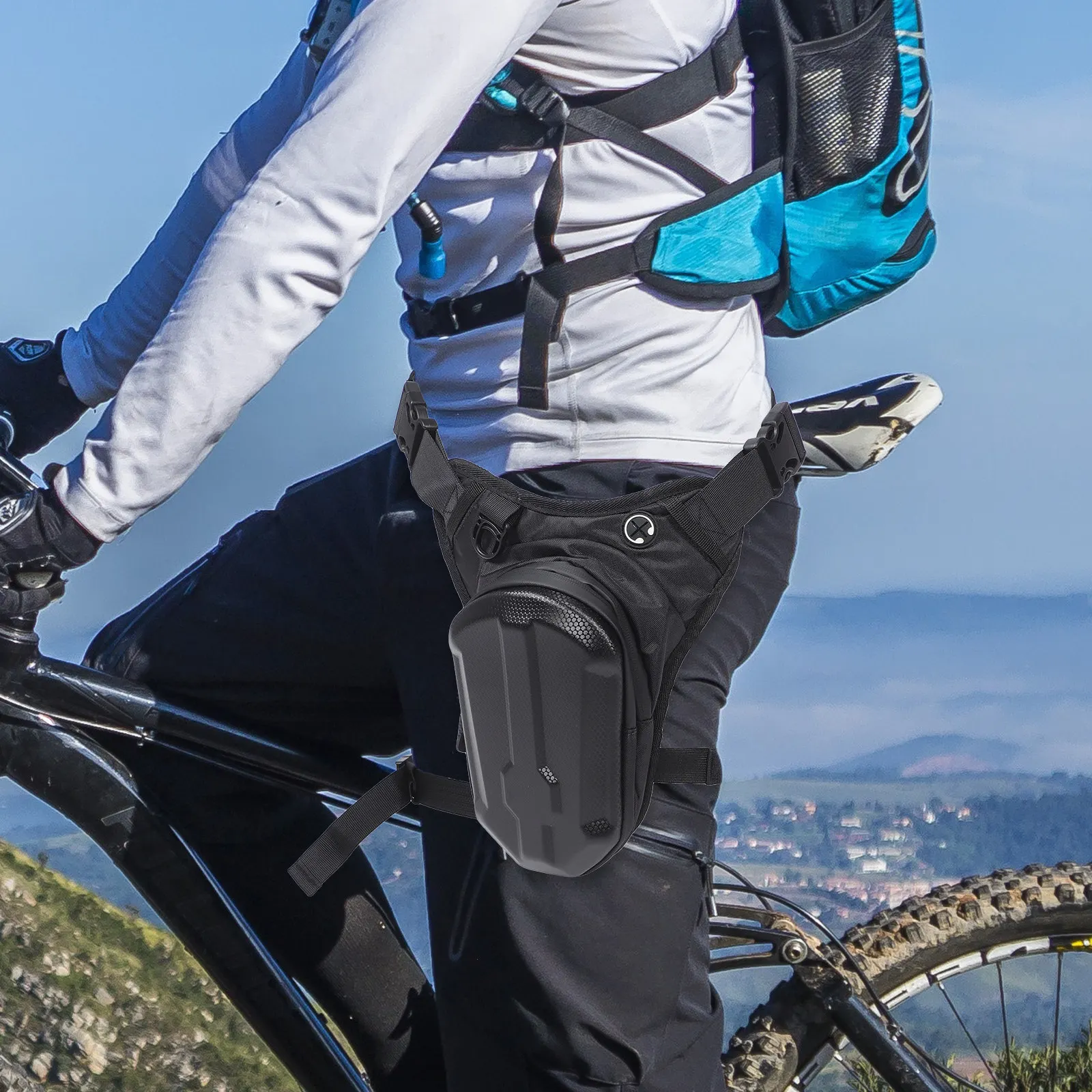 

Waterproof Motorcycle Waist Bag Leg Drop Fanny Pack for Cycling Hiking Running Phone Storage Outdoor Sports Leg Bag