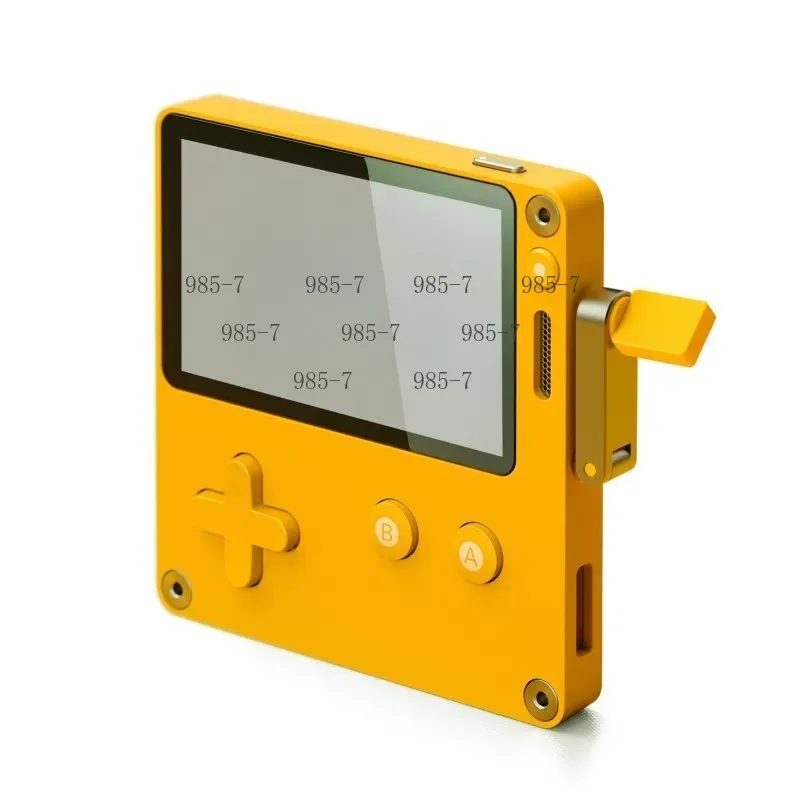 Creative Hand-Cranked Mini Portable Game Player, 2.7in Display Retro Handheld Console With Built-in Games