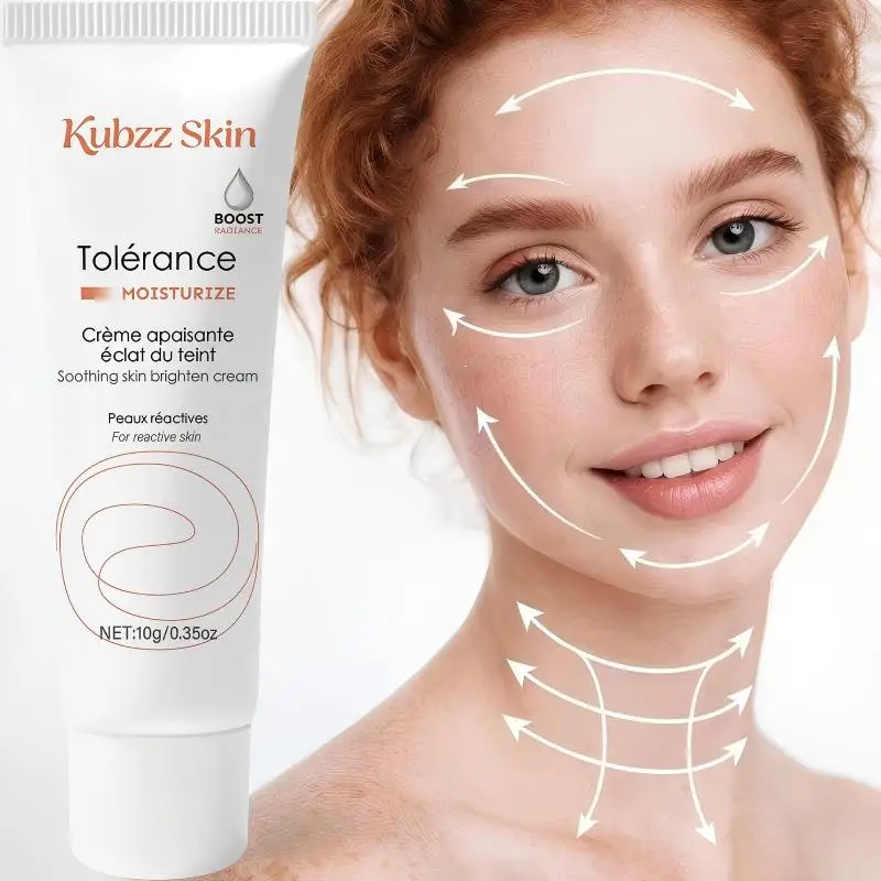 Luxurious Korean Skin-Brightening Cream, Containing Collagen + Hyaluronic Acid, Niacinamide, Suitable for Blemishes, Freckles, and Dullness, Contains Aloe Vera Ingredients, Provides Both Moisturizing and Firming Effects, Alcohol-Free Formula, Suitable for All Skin Types, Deep Moisturizing Cream 10g, a Must-Have for Business Trips and Travel
