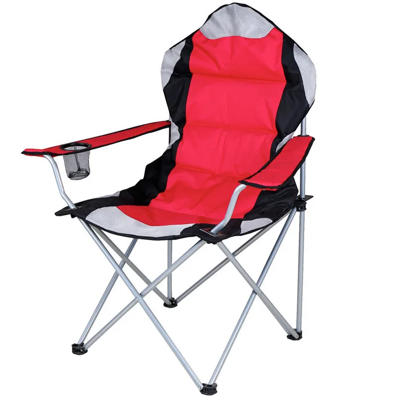 Outdoor Lunch Folding Chair Beach Chair Plus Cotton Splicing Armchair Portable Sketch Picnic Camping Stall Chair