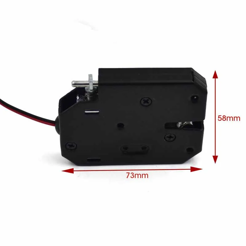 قفل الملف اللولبي الكهربائي غير المرئي لخزانة الطرود آلة بيع الفنادق قفل خزانة كهربائية صغيرة مخفية #3