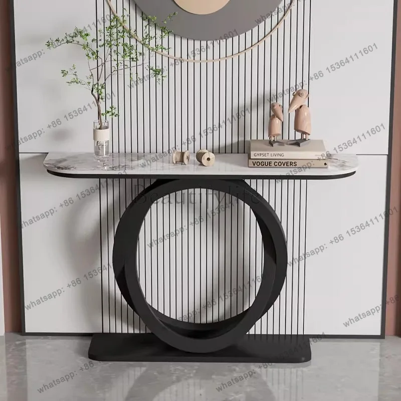 

Современный декоративный столик для прихожей, роскошная узкая консоль для входной зоны, мебель для гостиной