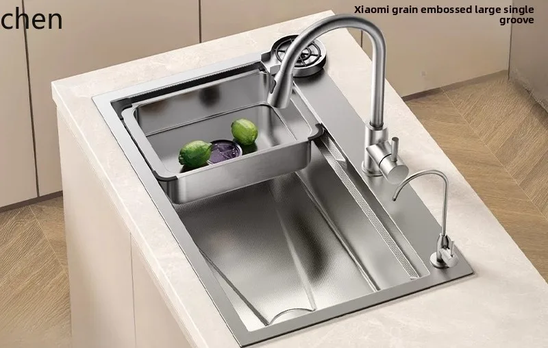 Old Double Sink Modified to Large Single  Kitchen   Handmade Vegetable Washing Basin Bowl Sink