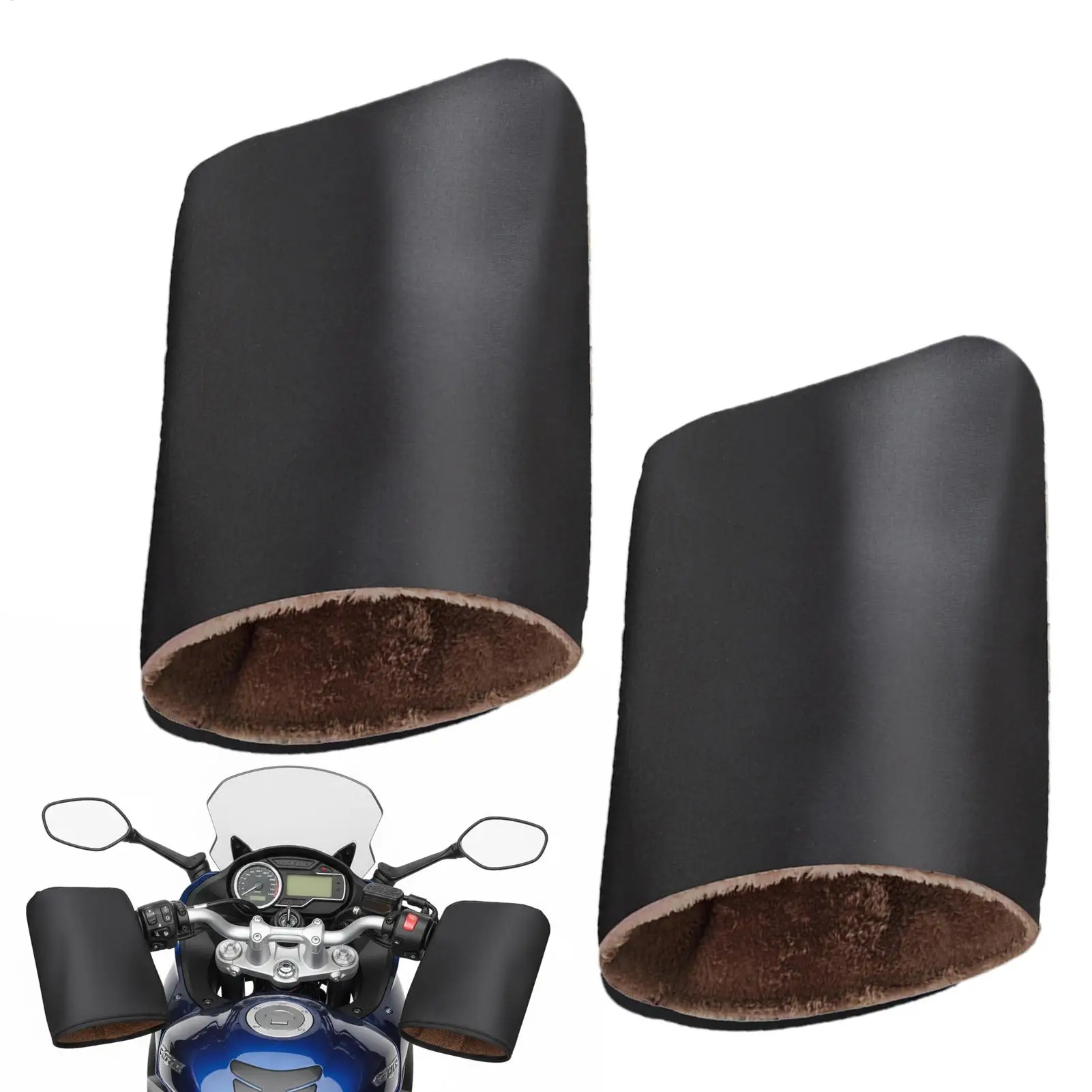 

Универсальные зимние мотоциклетные перчатки, муфты на руль, светоотражающая полоса, теплый чехол на ручку, перчатки для мотоциклов, скутеров, езды