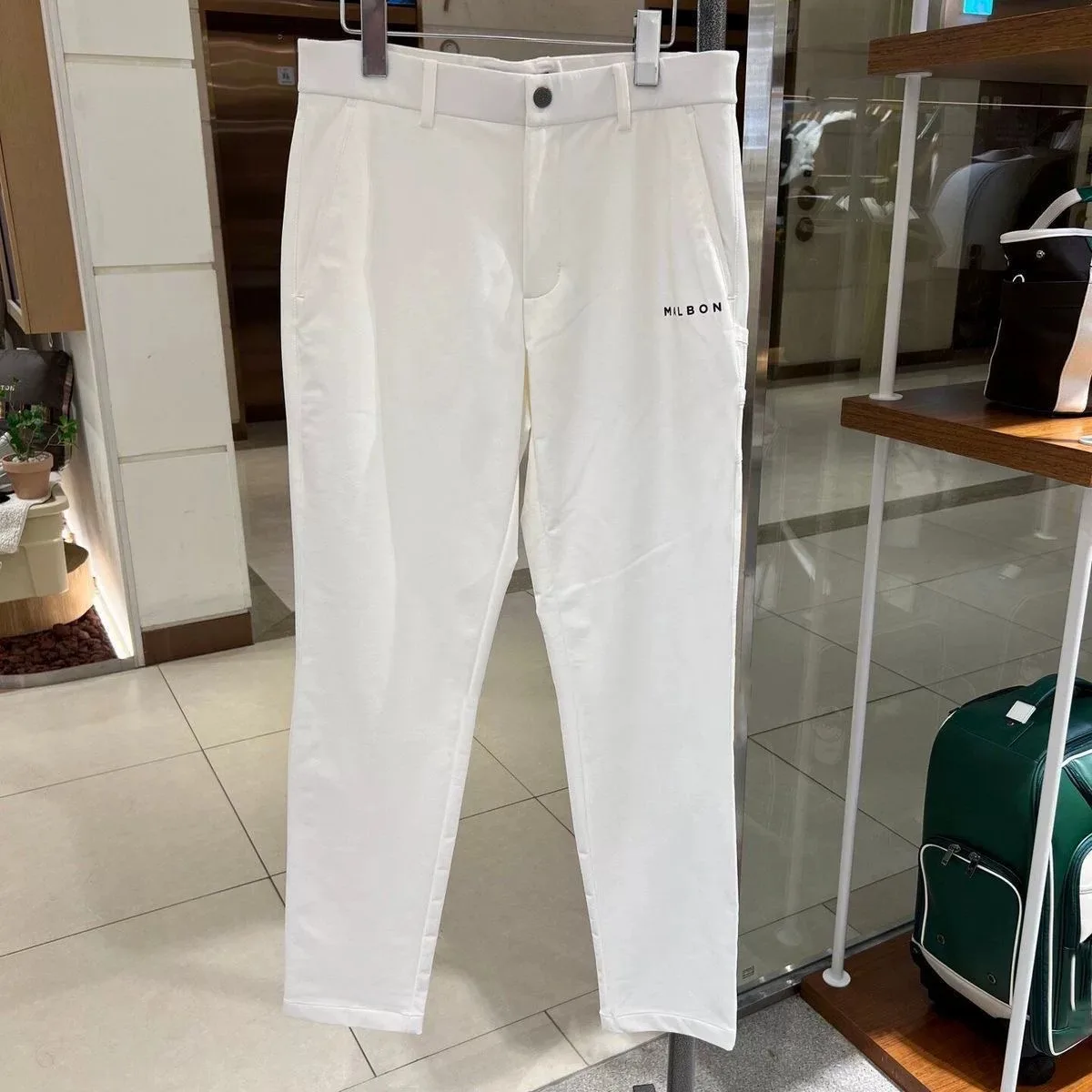 malbon Men's Golf Pants 2026 New Korean Style Straight Leg Trousers with Golf Tee Holder Casual Sports Long Pants