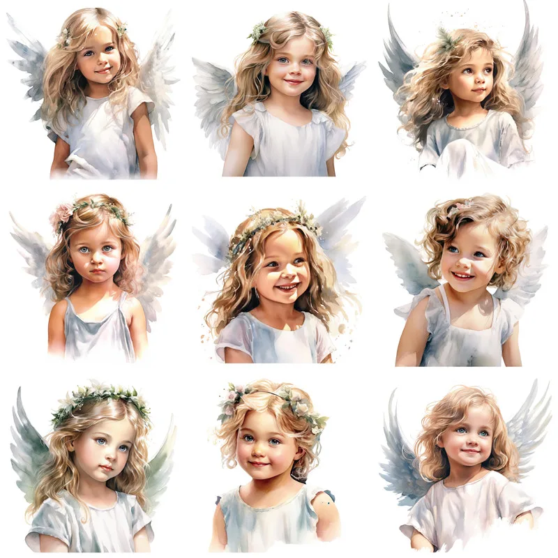 Angel  Girl Stickers Crafts And Scrapbooking stickers kids toys book Decorative sticker DIY Stationery