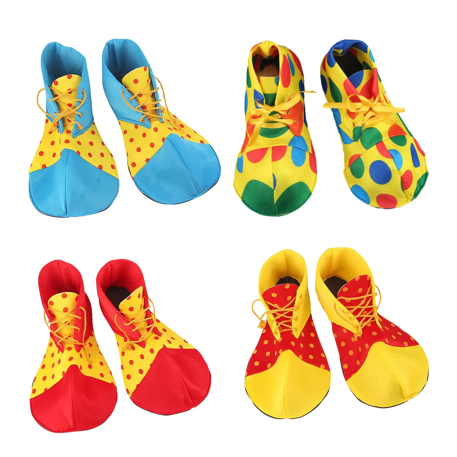 Chaussures de clown pour adultes, accessoires de costume, faveurs de fête de vacances