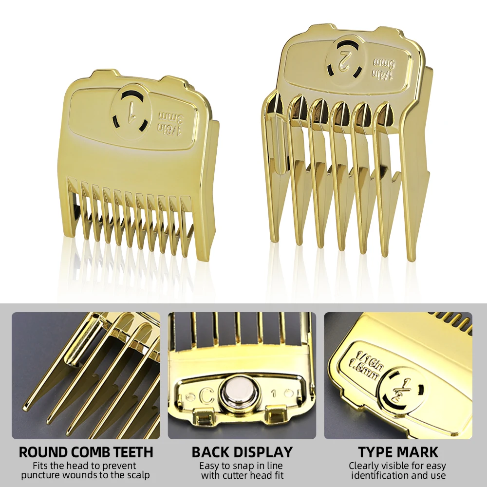 مجموعة استبدال دليل قطع مشط ماكينة قص الشعر العالمية، ملحقات ماكينة تشذيب الشعر الكهربائية الاحترافية #4