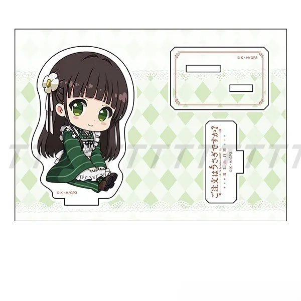 Game Kafu Chino Tedeza Rize Ujimatsu Chiya Kirima Sharo Hoto Kokoa Acryl Stand Figuur Pop Anime Sleutelhanger Cosplay Speelgoed Gift