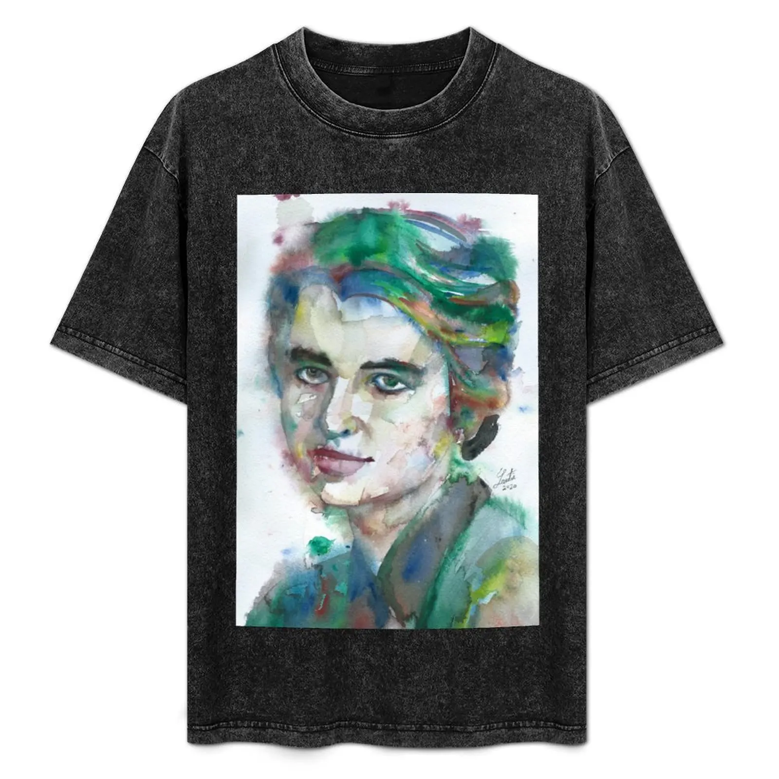 

ROSALIND FRANKLIN watercolor portrait T-Shirt Soft Touch Basic Cotton T-Shirt