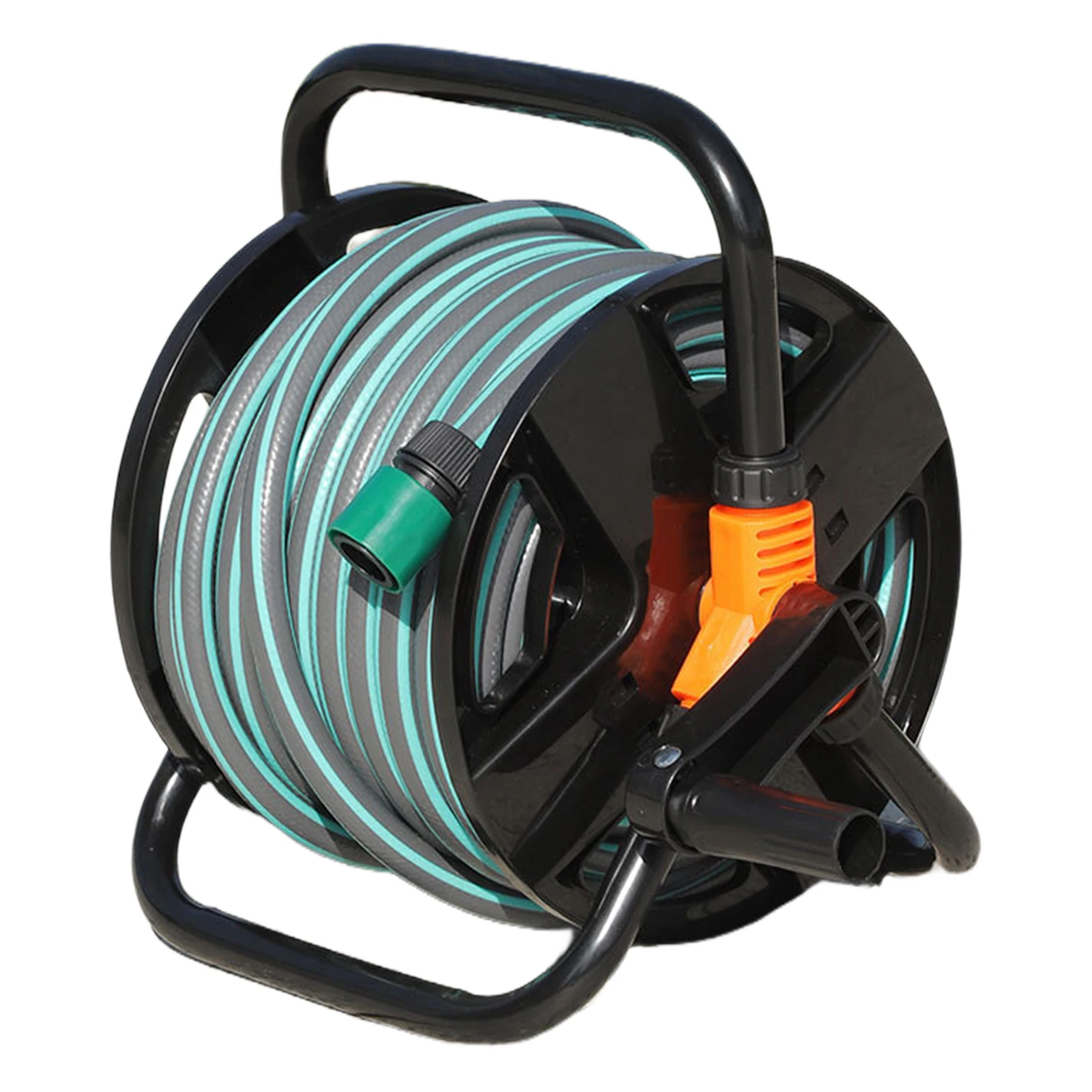 

DIY Hose Reel Multi-Purpose Single Arm Pipe Coiler Wear Resist Watering Hose Winding Reel for Home Garage Hose Storage
