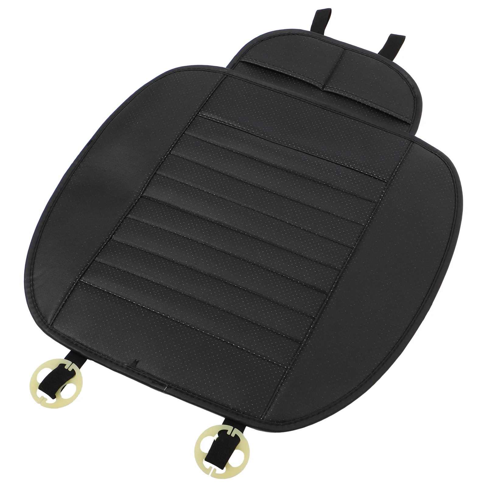 

Universal Car Seat Cover Non-slip PU Auto Protector Seat Support Case Waterproof Front Seat Cover (Black)