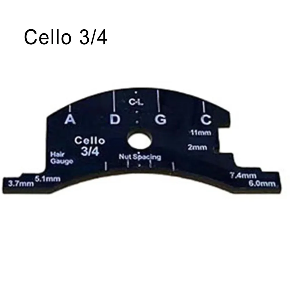 Cello Bridges Template Multifunctional Plastic Violin Bridge Repair Tool For Violin/Cello Instruments Multiple Sizes