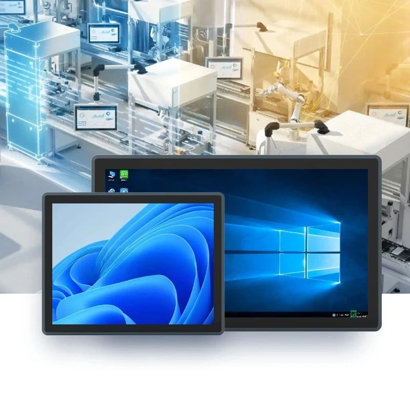 15.6 Inch Industrial Computer Core I3 All-in-One Touch Screen Panel Capacitive Industrial Touch Screen PC With Stock Status