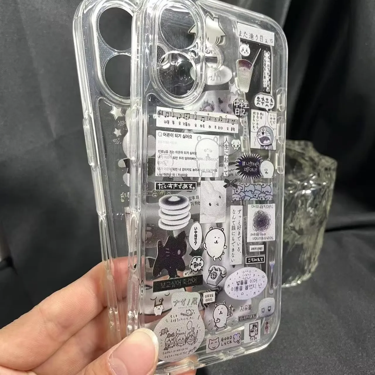 Samsung Ins Korean Cute Gourmet Bear Graffiti Phone Case For Samsung S25 S24 S23 S22 S21 S20 FE Note20 10 Plus Ultra Lite 5G Clear Cover - Aliexpress Deal
