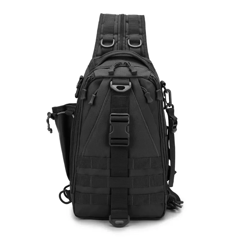 Crossbody Multifunction Fishing Bag Waterproof Tactical Backpack Climbing Outdoor Shoulder Sports Chest Bag for Men Women