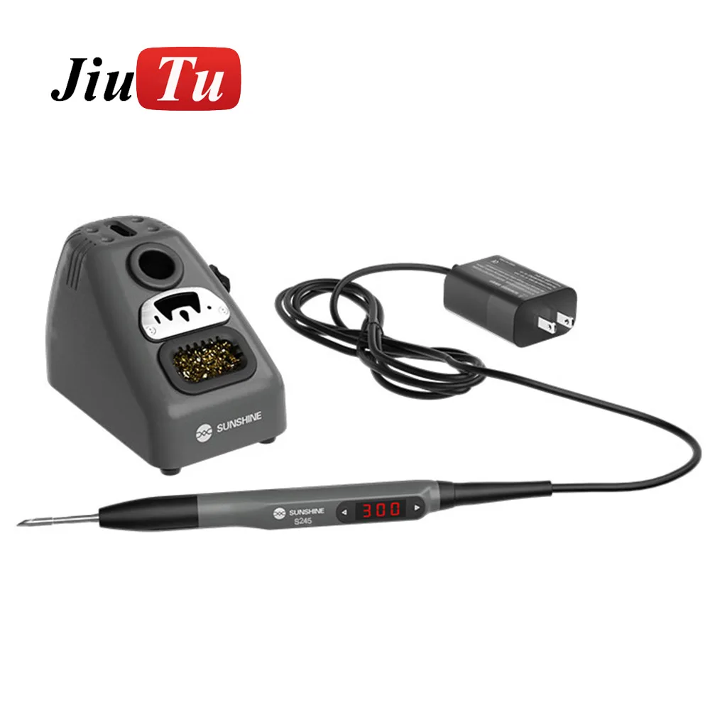 LED Smart Portable Soldering Iron 110W High Power 100~450℃ Adjustable Universal C210 C245 Series Tips