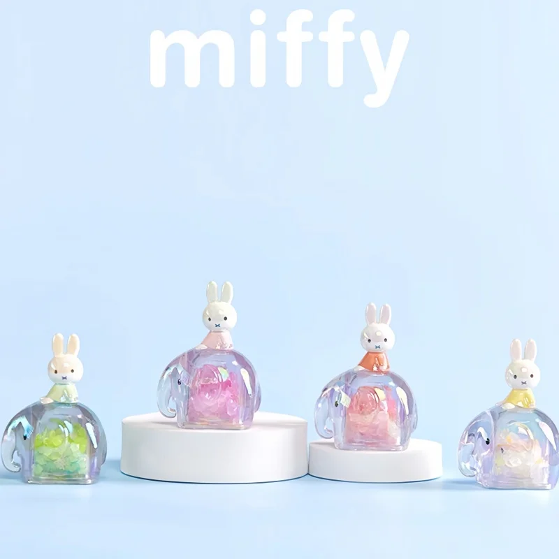 

New Miffy Blind Box Elephant Series Collectible Figurine Cute Iridescent Desktop Ornament Desk Decor Trendy Toy Ideal Gift