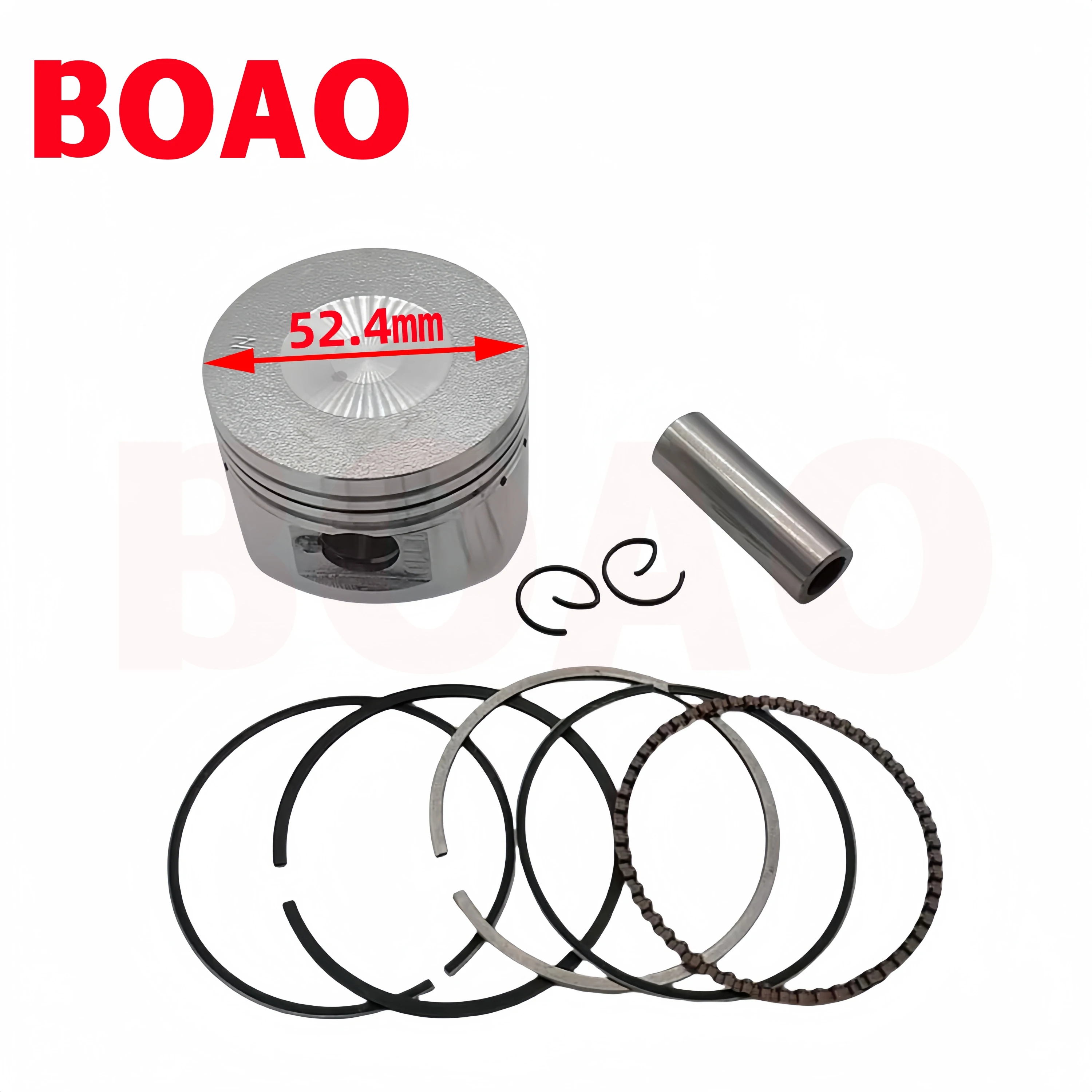 52.5mm motorcycle piston ring kit suitable for CD110 WS110 cylinder liner cylinder assembly