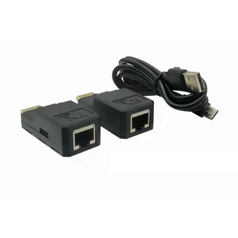 

A13E-RJ45 — совместимый адаптер, удлинитель Ethernet 60 м с USB-питанием через кабель Cat6, 1080P, без потерь сигнала