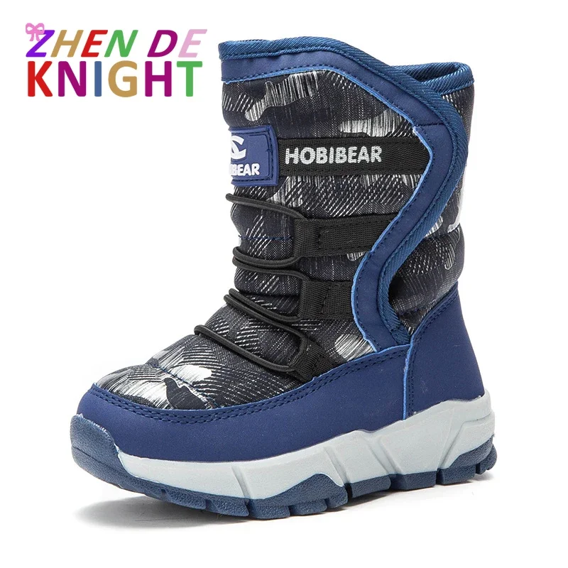 

New Fashion Waterproof Cotton Shoes Non-Slip Outdoor Warm Ankle Boots Children's Shoes Boys Boots Perfect for Kids