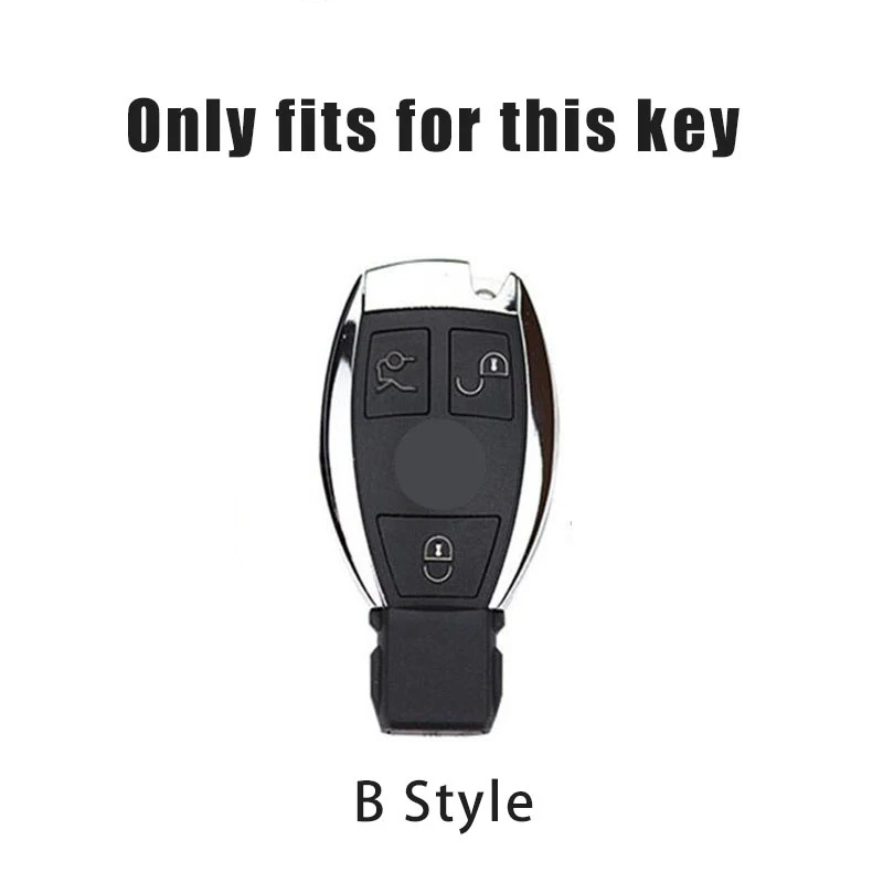 Zinc Alloy Leather Car Key Case Cover For Mercedes Benz A B C E R Class GLS GLA GLK GLC CLS CLA AMG W204 W205 W212 W463 W176