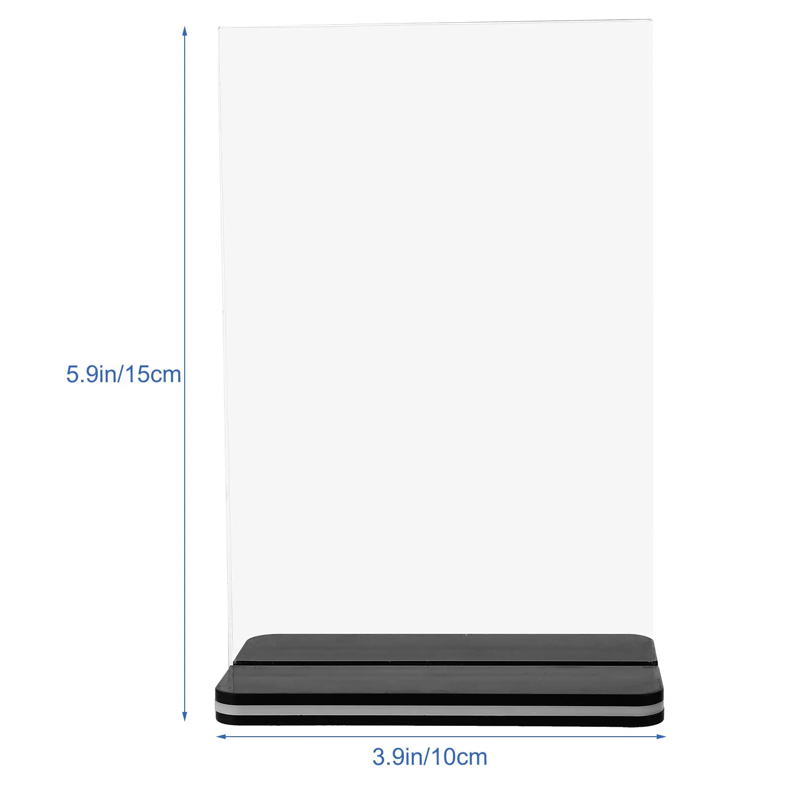 Acrylic Sign Holder Desktop Poster Holder Clear Acrylic Stand for Menu Price Tag Display Restaurant Cafe Supermarket Retail Shop