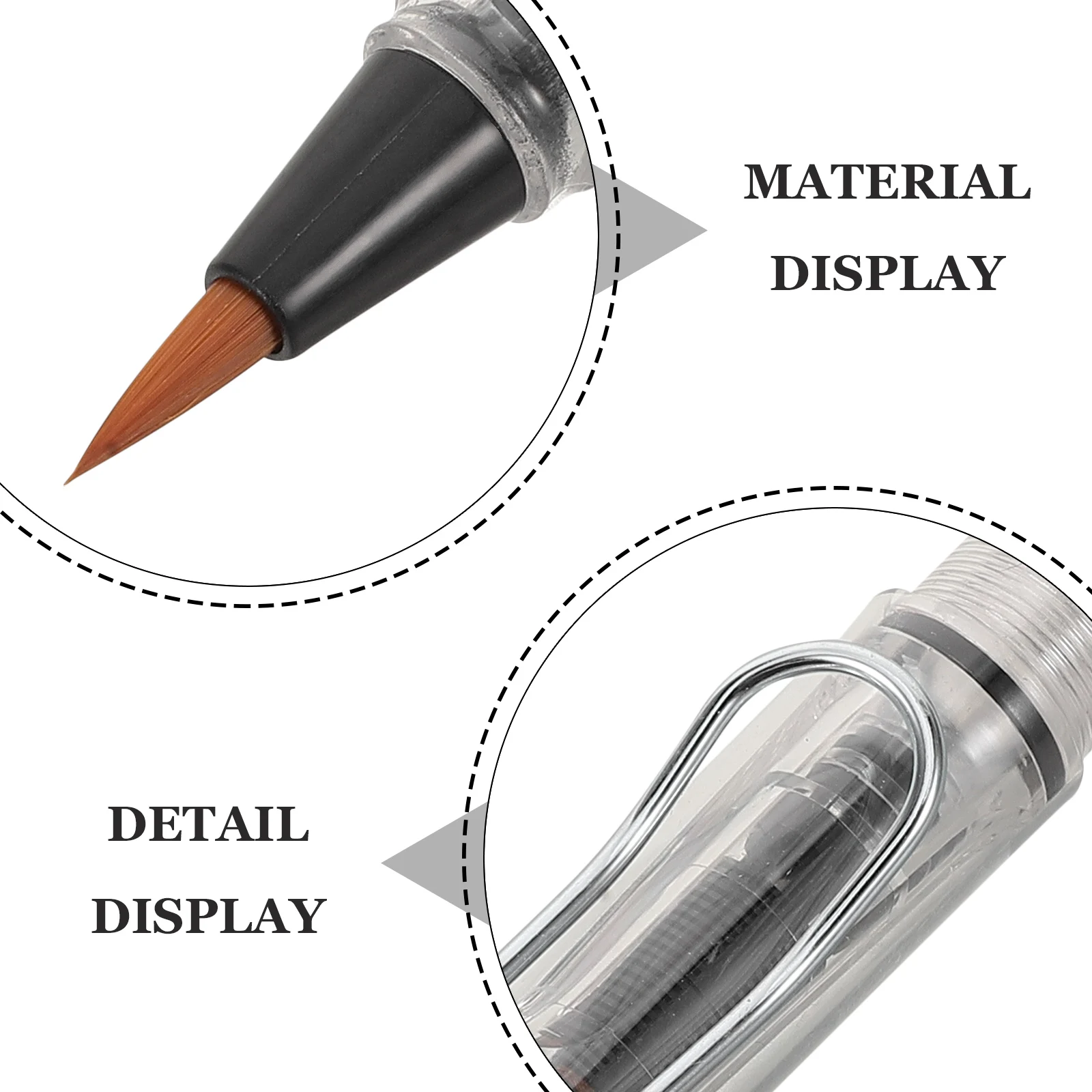 10Pcs Fountain Brush Pen Calligraphy Soft Tip Refillable Design for Traditional Chinese Writing Sketching Drawing Ink Brush Pen