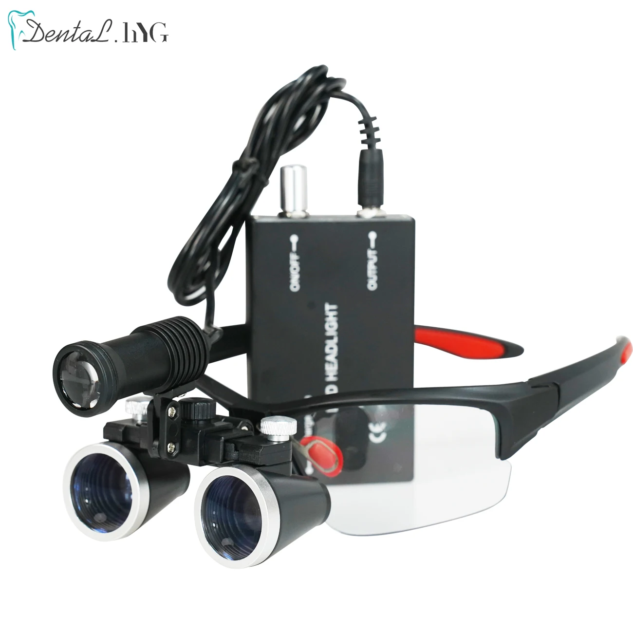 

2.5X/3.5X 420mm Dental Magnifying Binocular Dental Loupes Light Cloth Box 5W Headlight Headlamp Medical Magnifier Dentistry Tool