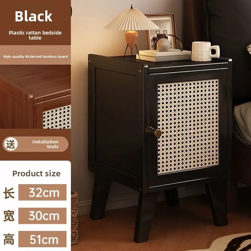 Exquisite Multi-functional bedside table, bedroom bedside shelf, a few cracks by the bed, narrow cabinet, storage locker