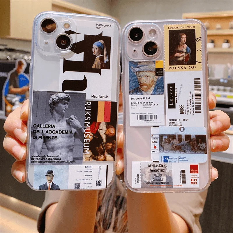 

David Fashion Label Phone Case for Infinix Note 40 30i 12 11 10 Zero 30 20 Smart 9 8 7 6 5 VIP Pro Plus 4G 5G Clear Cover