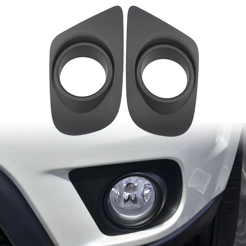 

Cover Fog Light Right Passenger Side Black Car Accessories Front Left Driver 2Pcs/1Pair 68088687AA ABS Plastic