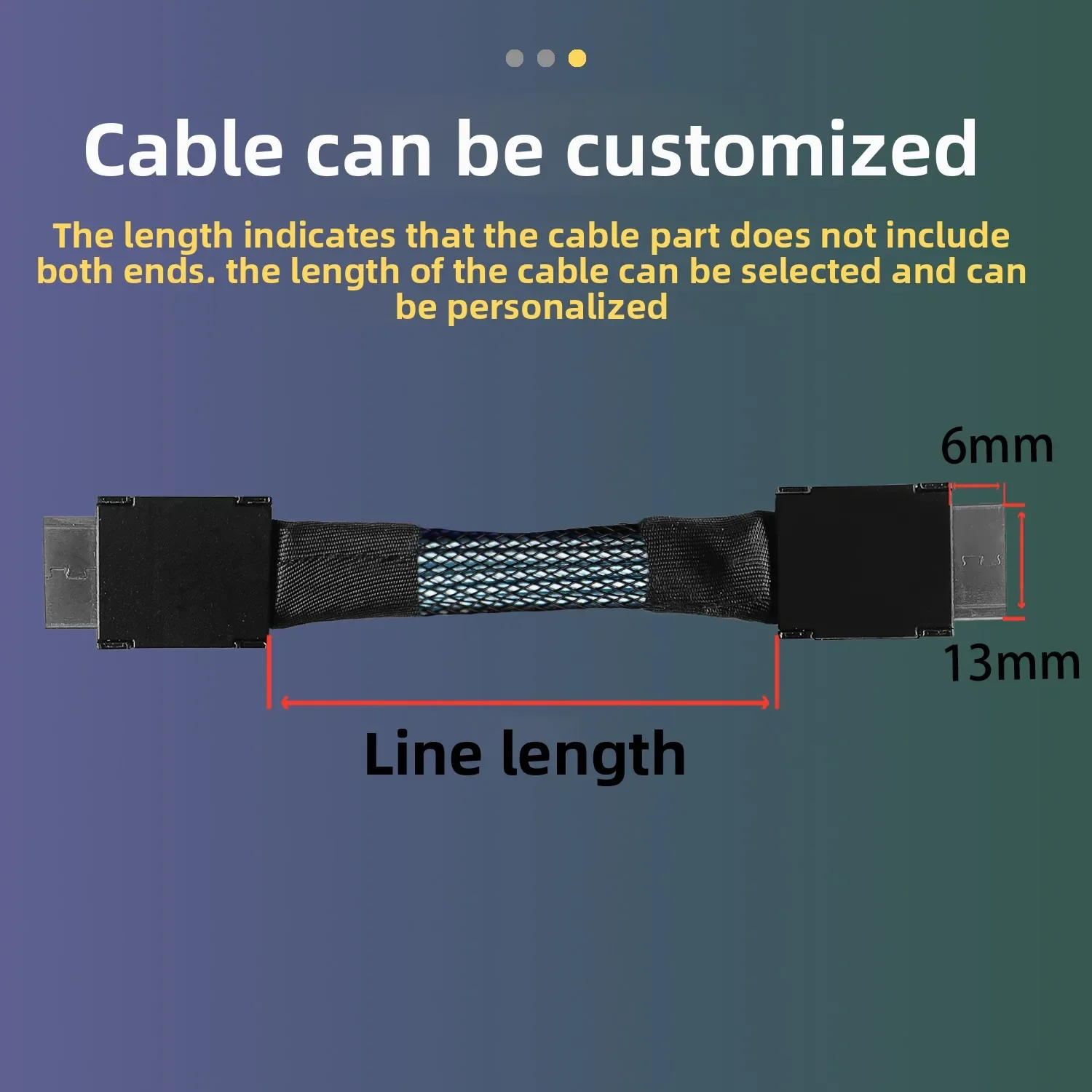 M.2 para oculink cabo de extensão externa para pc desktop portátil m.2 m-key nvme para SFF-8612 ssd pcie 4.0 x4 gen4 adaptador de cartão riser
