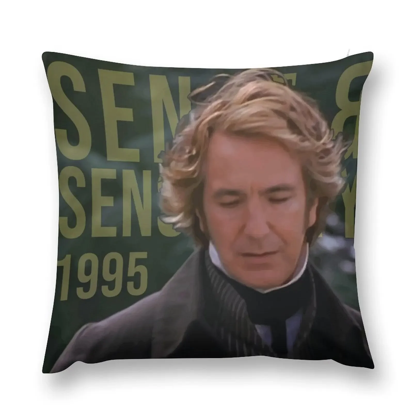 Colonel Brandon - Alan Rickman (Sense and Sensibility, 1995) V2 Throw Pillow christmas pillow case Christmas Covers pillow