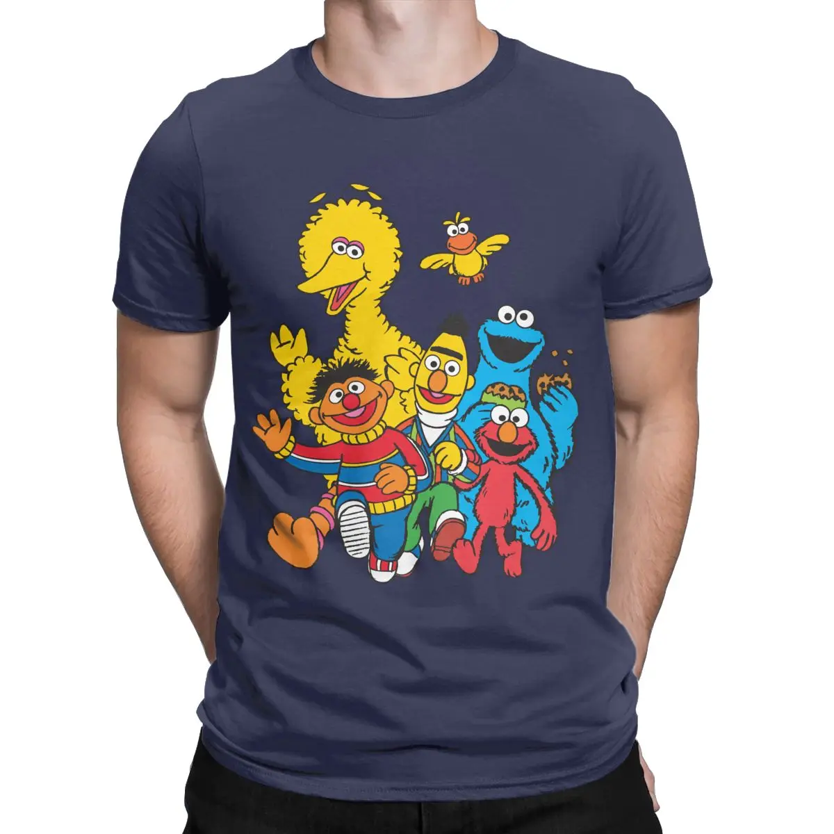 تي شيرت بأكمام قصيرة للرجال ، مصنوع من القطن ، مع رقبة مستديرة ، جديد ، صيفي #2