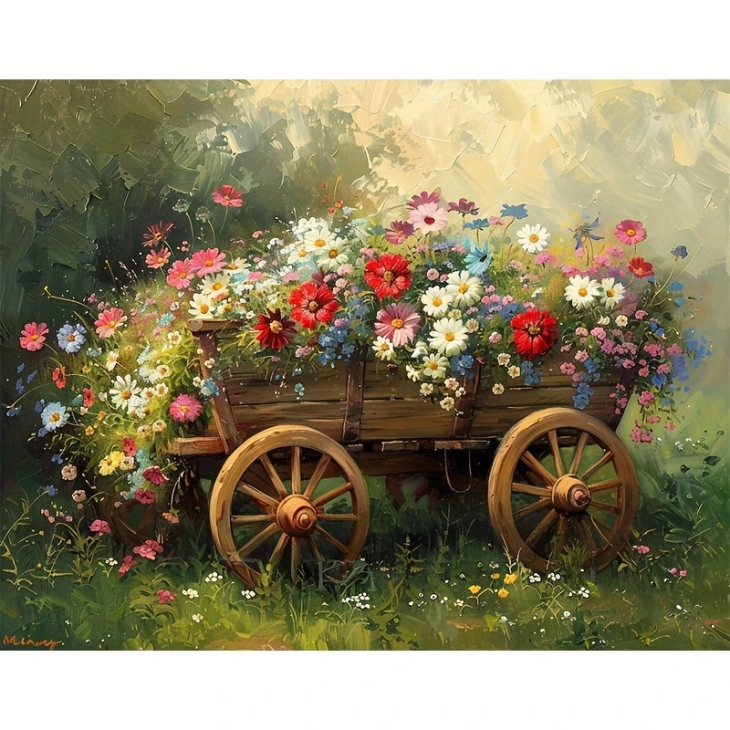 

Красивый эвакуатор и цветы: пазлы-головоломки 500/1000/1200/2000 элементов для семейного досуга, игр в игровой комнате, спальне, домашнего декора, подарок