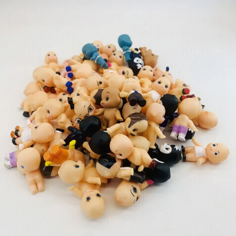 5/10/20PCs Mini Kewpie Baby Doll 3cm Kawaii Pvc Angel Colletion Model Baby Toys for Children Birthday Gift Home Decoration