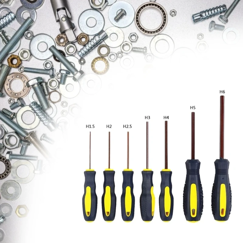 Cacciavite esagonale Utensile manuale per cacciavite a brugola magnetico Strumento riparazione magnetica esagonale