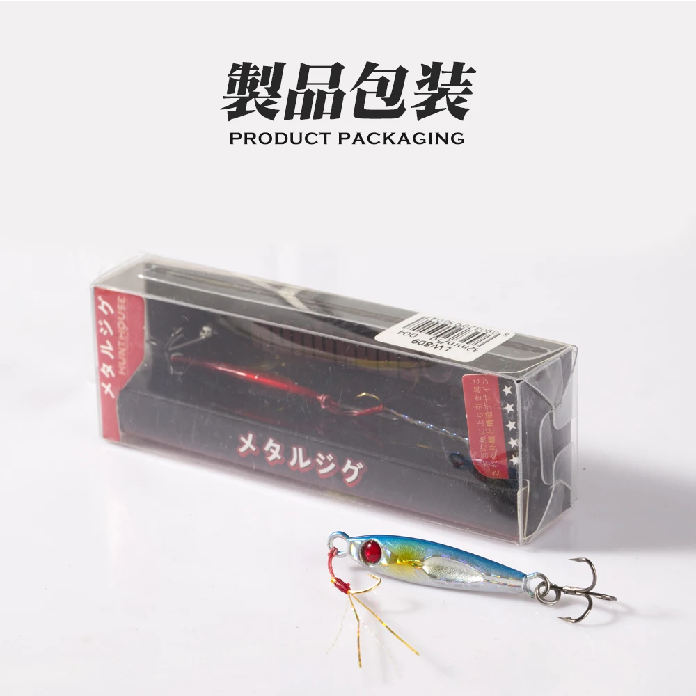 HuntHouse Metal Jig Micro Jig Slow Fall Fishing Lure 27mm 3g Jigging Lures Origin Hook Biat For Aji Fish Jack Eye Finder LW809 view 6