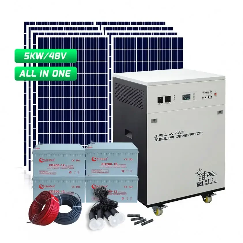 

Portable 1000w 3000w 6000 Watt Solar Power Powered House Generator with 1000w Complete Set 500watt