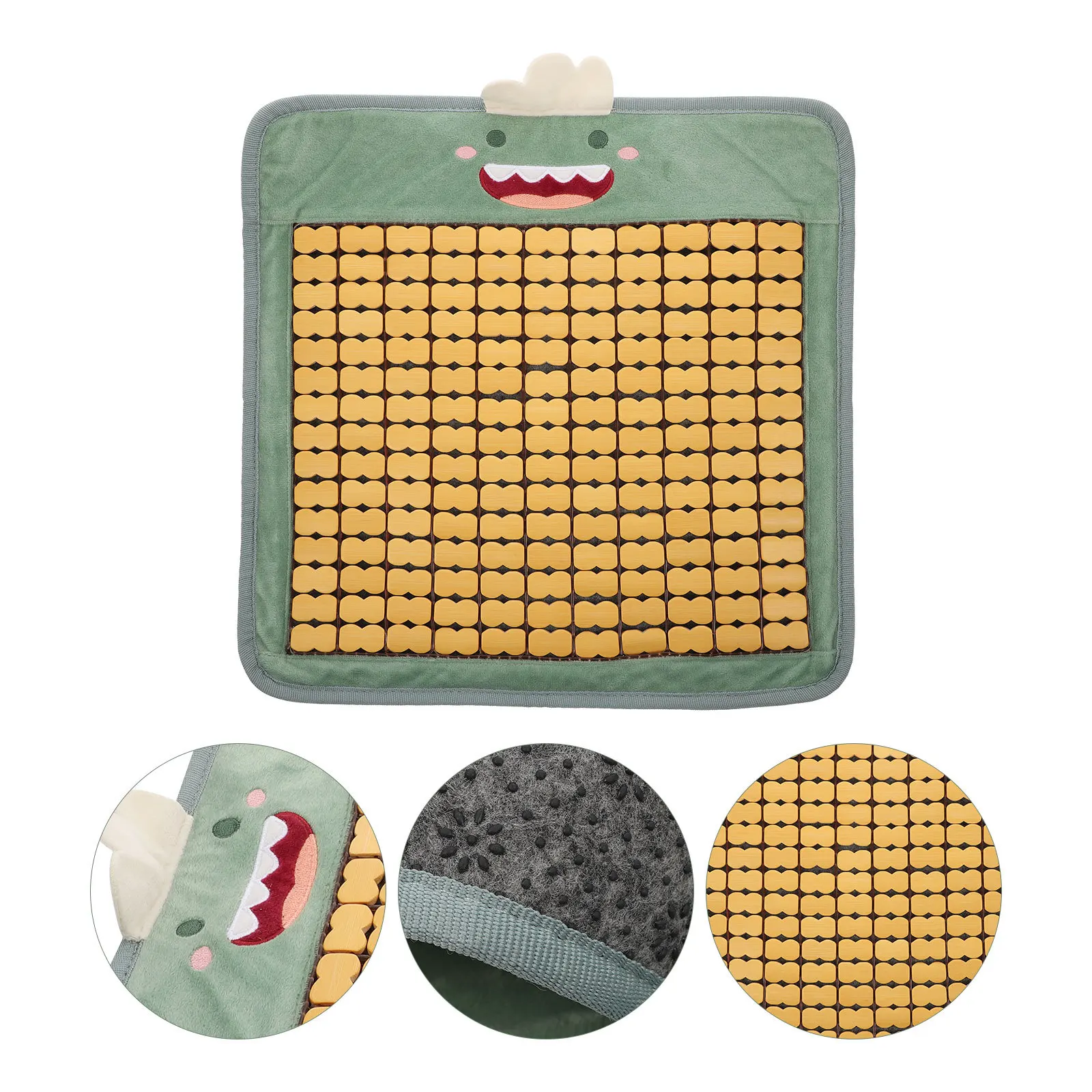 

Summer Cooling Bamboo Seat Cushion Breathable Car Chair Pad Cooling Mat Comfortable Seat Mat for Home Office Automotive Use