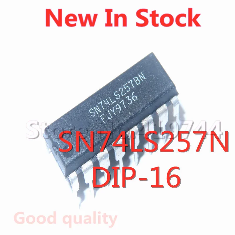 5PCS/LOT 74LS257  SN74LS257N HD74LS257P DIP-16 Data Selector In Stock NEW Original IC