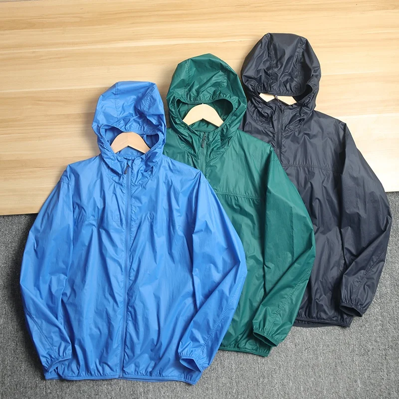 

Портативная уличная водонепроницаемая дышащая защита от ультрафиолета Jaet с капюшоном на молнии, весна-лето, тонкая подставка для молодежи