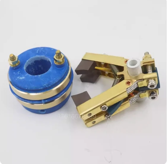 2-4 Channel Collector Ring Copper Carbon Brush Holder Combination Multilayer Slip Ring Pillow Packing Machine Accessories