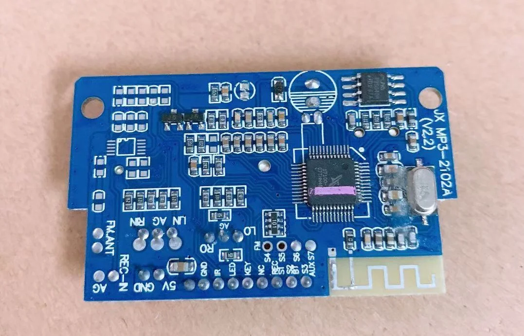 5V Power Supply Square Dance Battery Speaker USB Board with Bluetooth Left and Right Card Structure MP3 Decoding Board