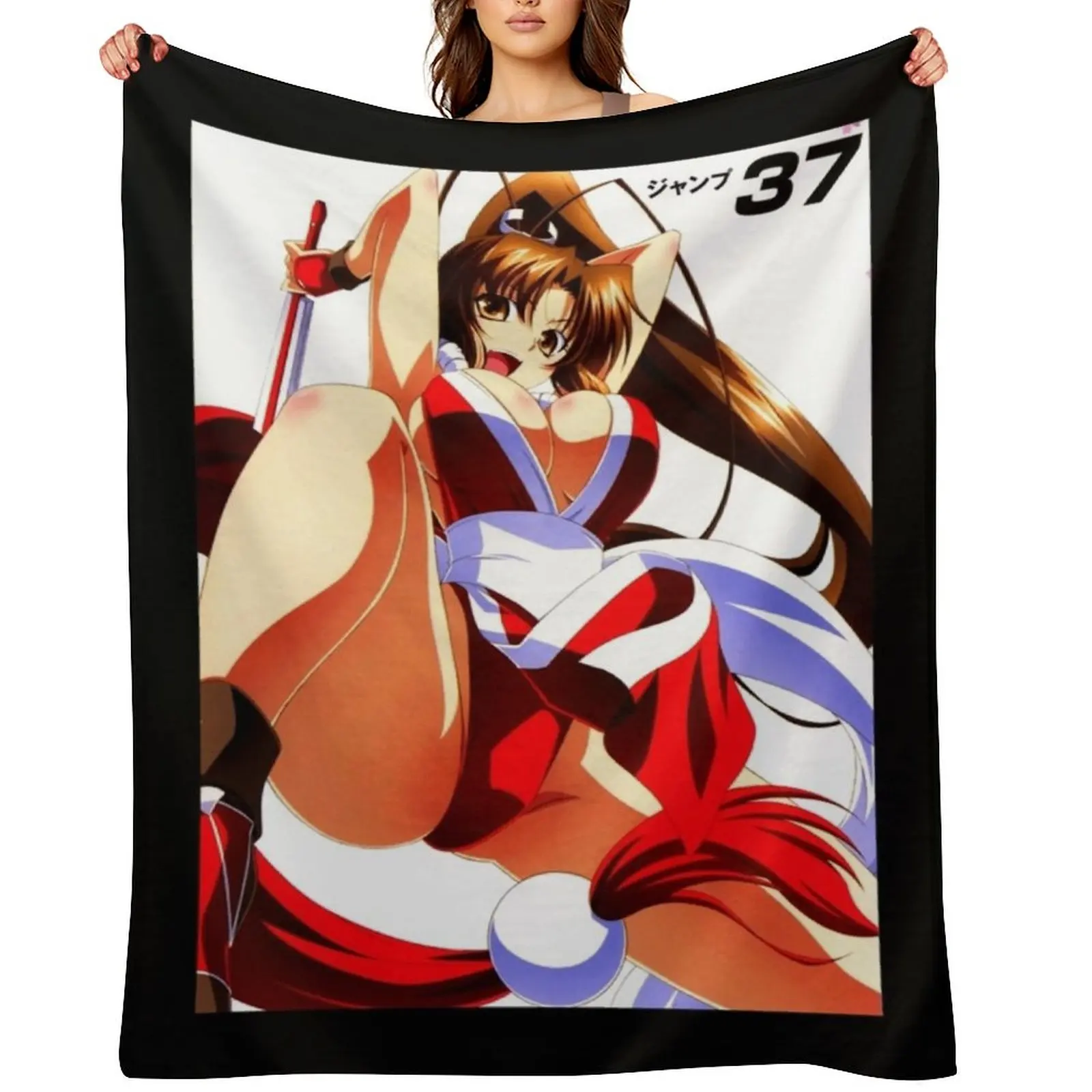 

Mai Shiranui 23 Classic . Throw Blanket Heavy cosplay anime Blankets Sofas Of Decoration halloween Blankets