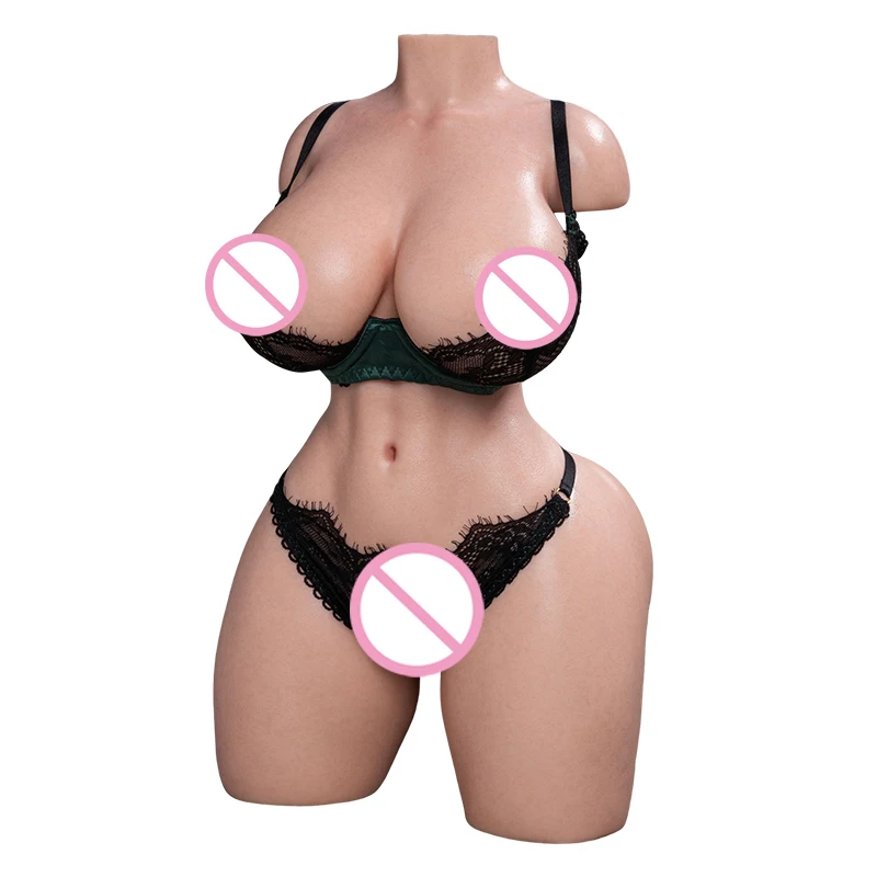 RENHEYUOU 9KG Silicone Underwear Male Masturbation Anal Soft Big Chest Half Body Doll Adult Sex Toy 18+