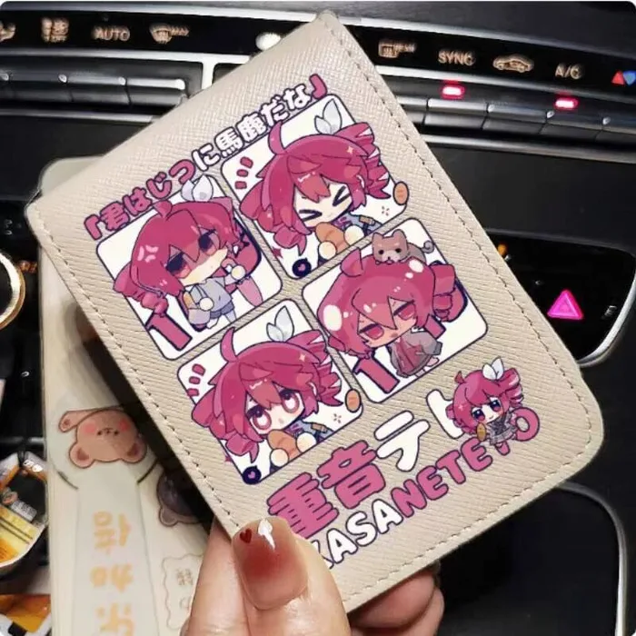 

Anime Kasane Teto Fashion Wallet PU Purse Card Cash Holder Bag Cosplay Gift B2054 hit
